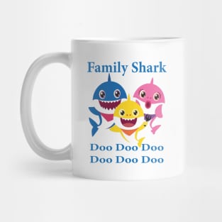 Family Shark Doo Doo Doo Mug